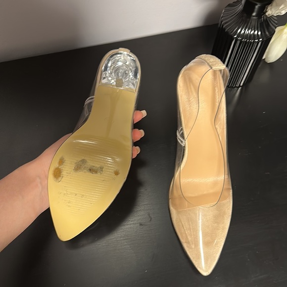 Clear heels, used once, size US 5.5 - Picture 5 of 9